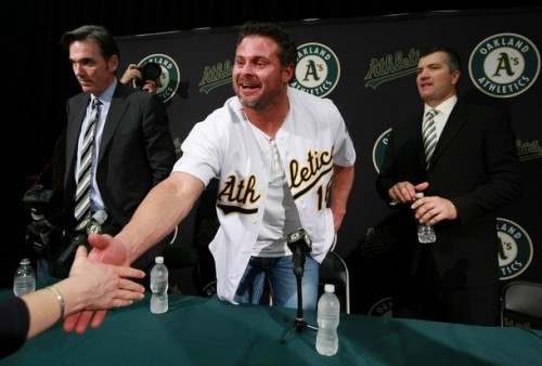 Jason Giambi recently told Sports Illustrated "When I was here the first time, we turned this place into a frat house. I think we can do it again."